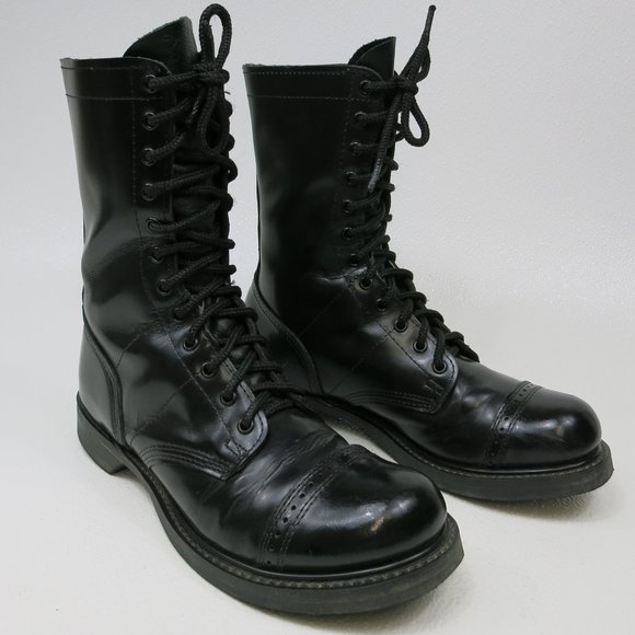 Corcoran 10" Leather Jump Boots Men's Tactical Footwear Cap Toe Boot Shoes Sz 9 - Picture 2 of 8